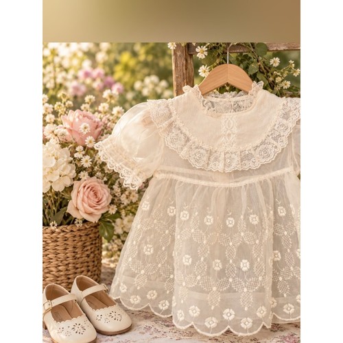 Abito bambina vintage - , pizzo