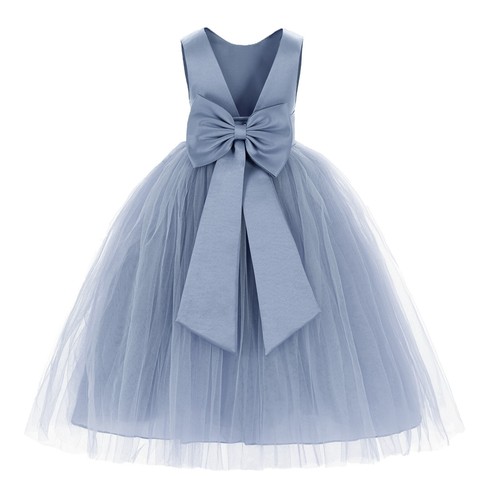 Abito bambina fiori - , raso